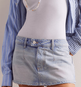 Casual Denim Mini Skirt