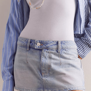 Casual Denim Mini Skirt