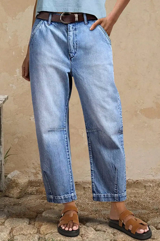 Casual Chic Straight Denim Jeans