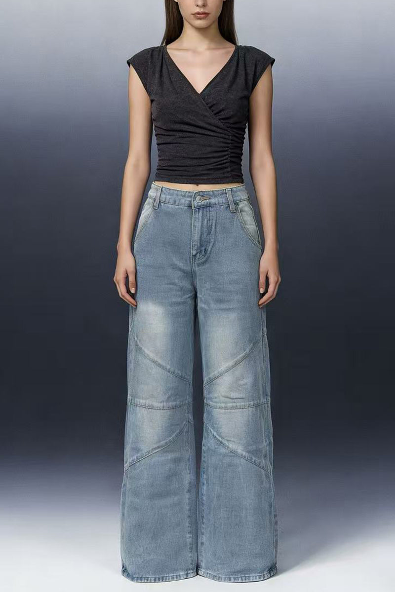 Classic Straight Jeans with Modern Flare