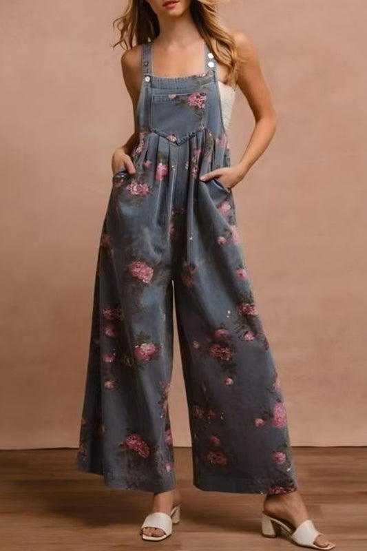 Floral Wide-Leg Jumpsuit