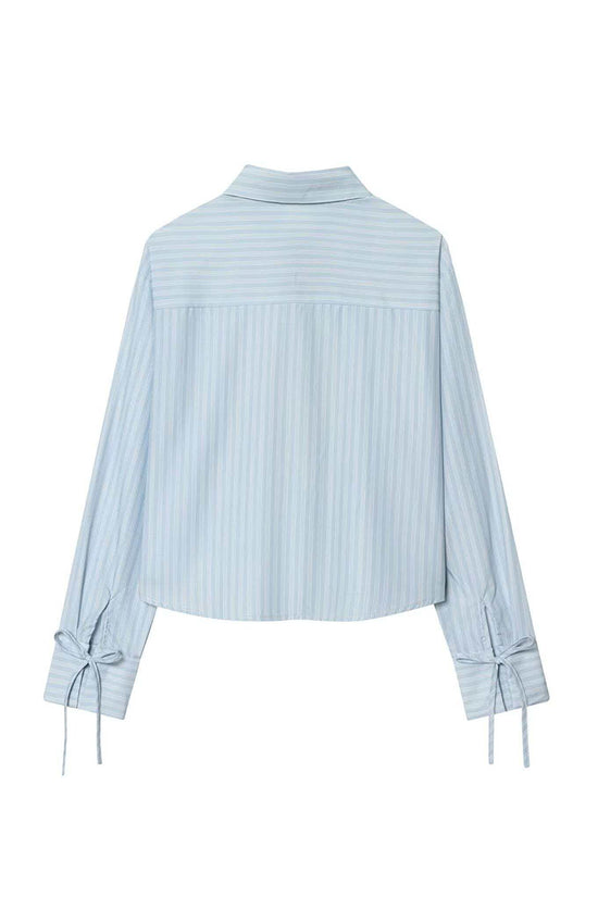 Bow-Tie Detail Long Sleeve Blouse