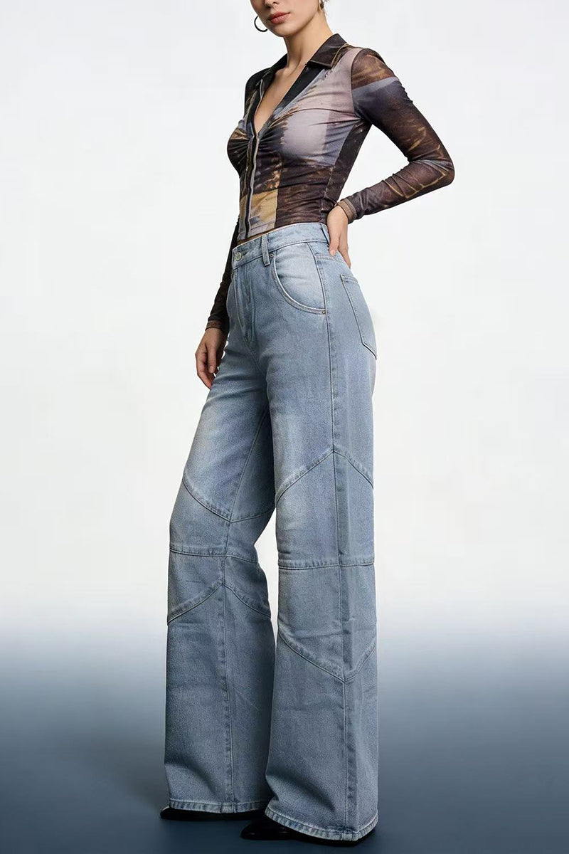 Classic Straight Jeans with Modern Flare