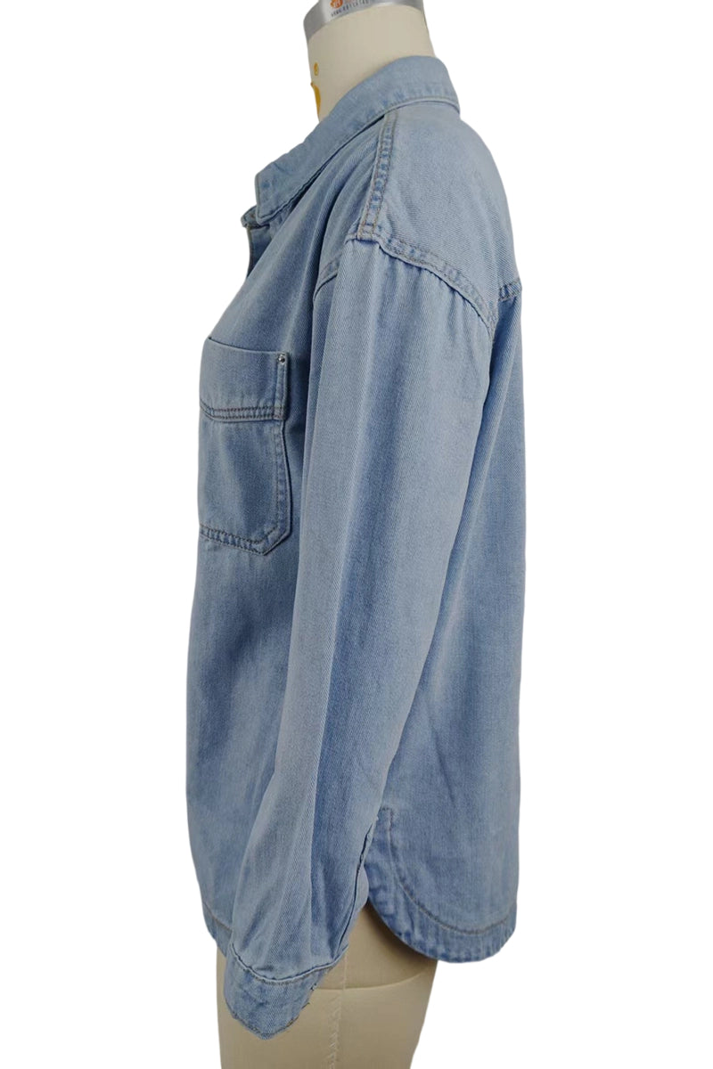 Classic Button-Up Denim Shirt