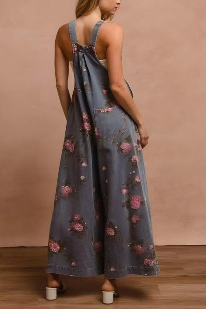 Floral Wide-Leg Jumpsuit