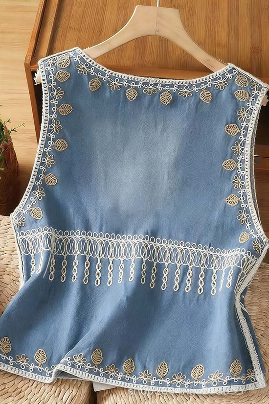 Patterned Boho Chic Vest