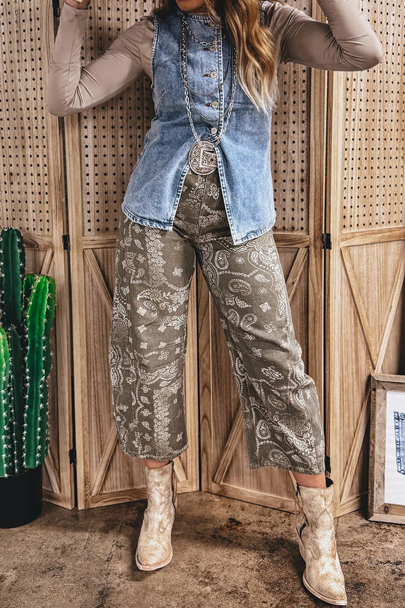 Button-Up Denim Vest
