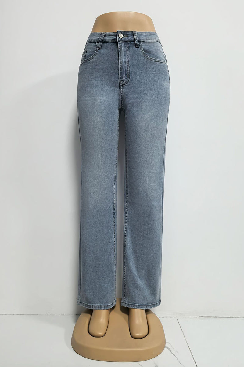 Trendy Straight Jeans