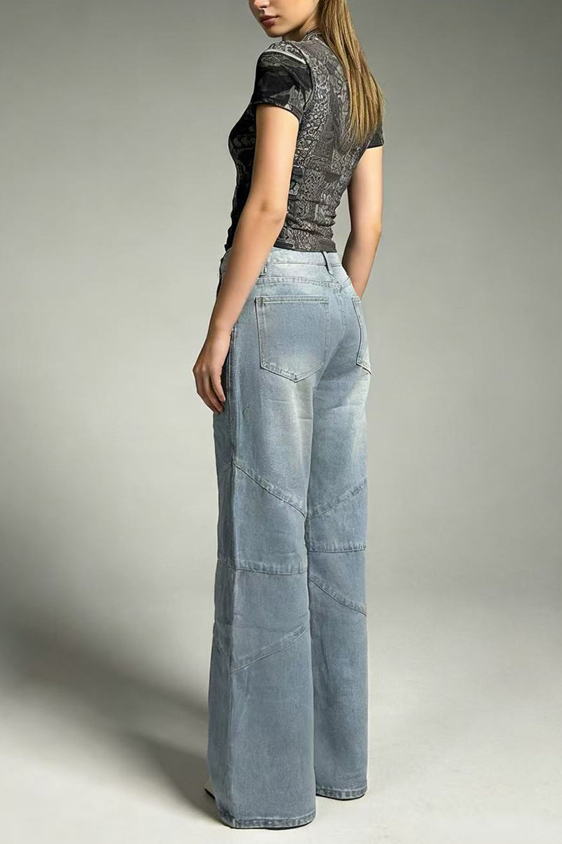 Classic Straight Jeans with Modern Flare