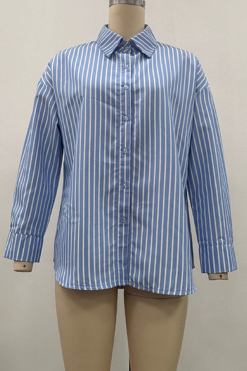 Striped Button-Up Shirt