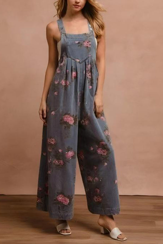 Floral Wide-Leg Jumpsuit