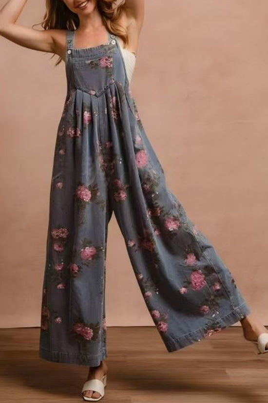 Floral Wide-Leg Jumpsuit