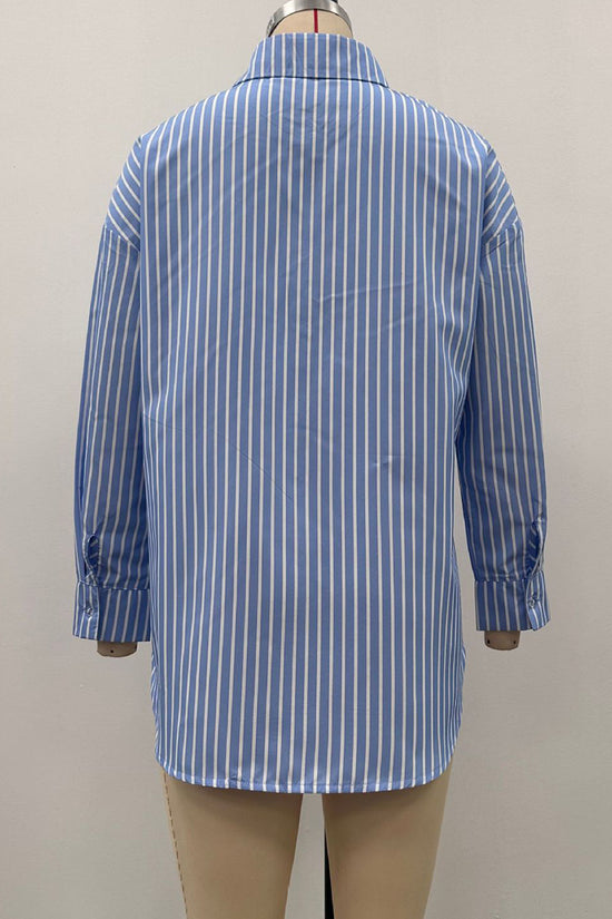 Striped Button-Up Shirt