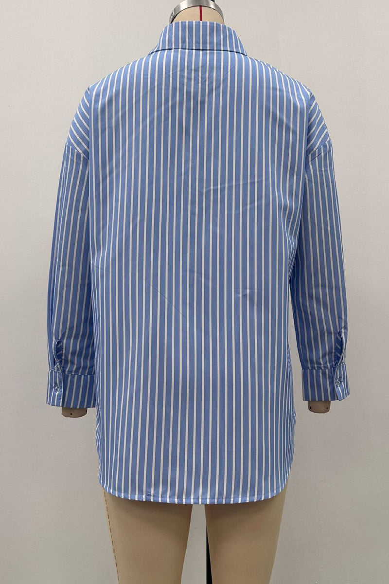 Striped Button-Up Shirt