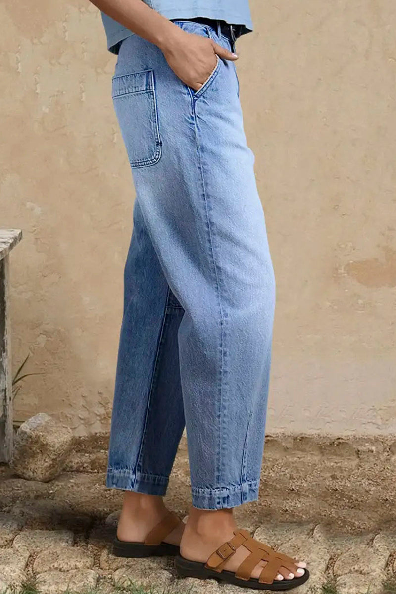 Casual Chic Straight Denim Jeans