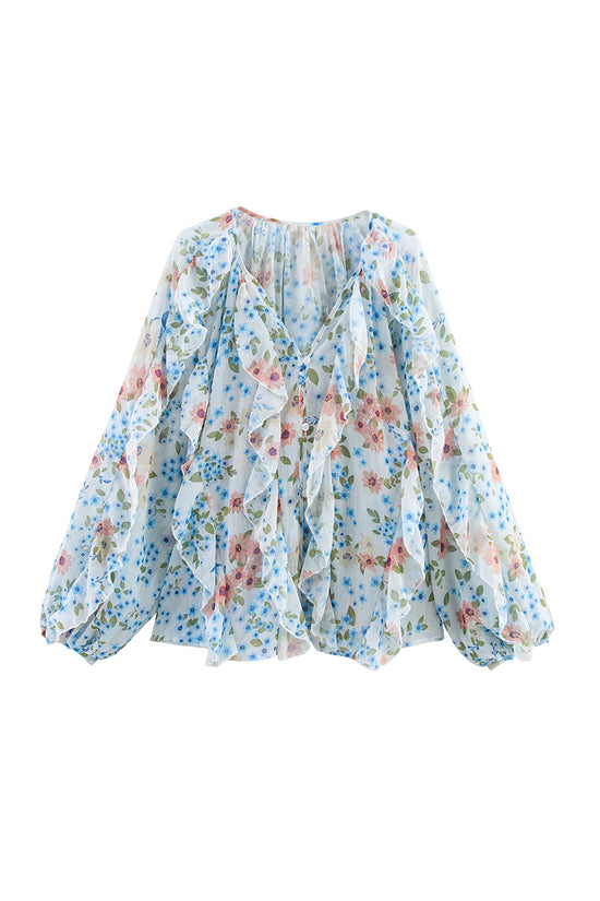 Ruffled Layered Blouse