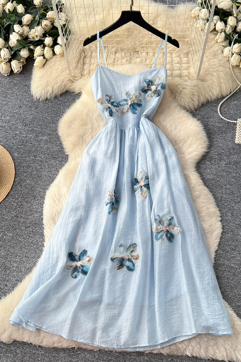 Floral Spaghetti Strap Casual Dress