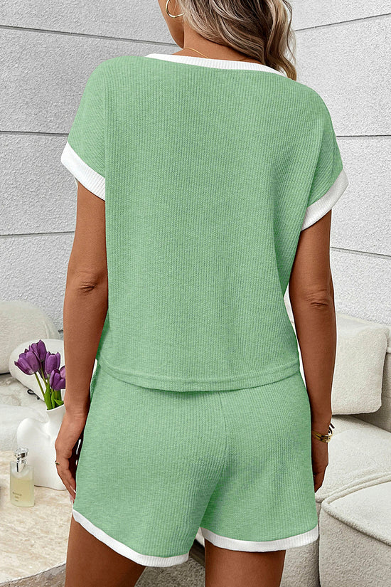 Casual Ribbed Two-Piece Outfit