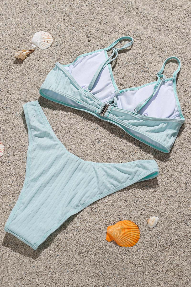 Chic Lace-up Bikini Set