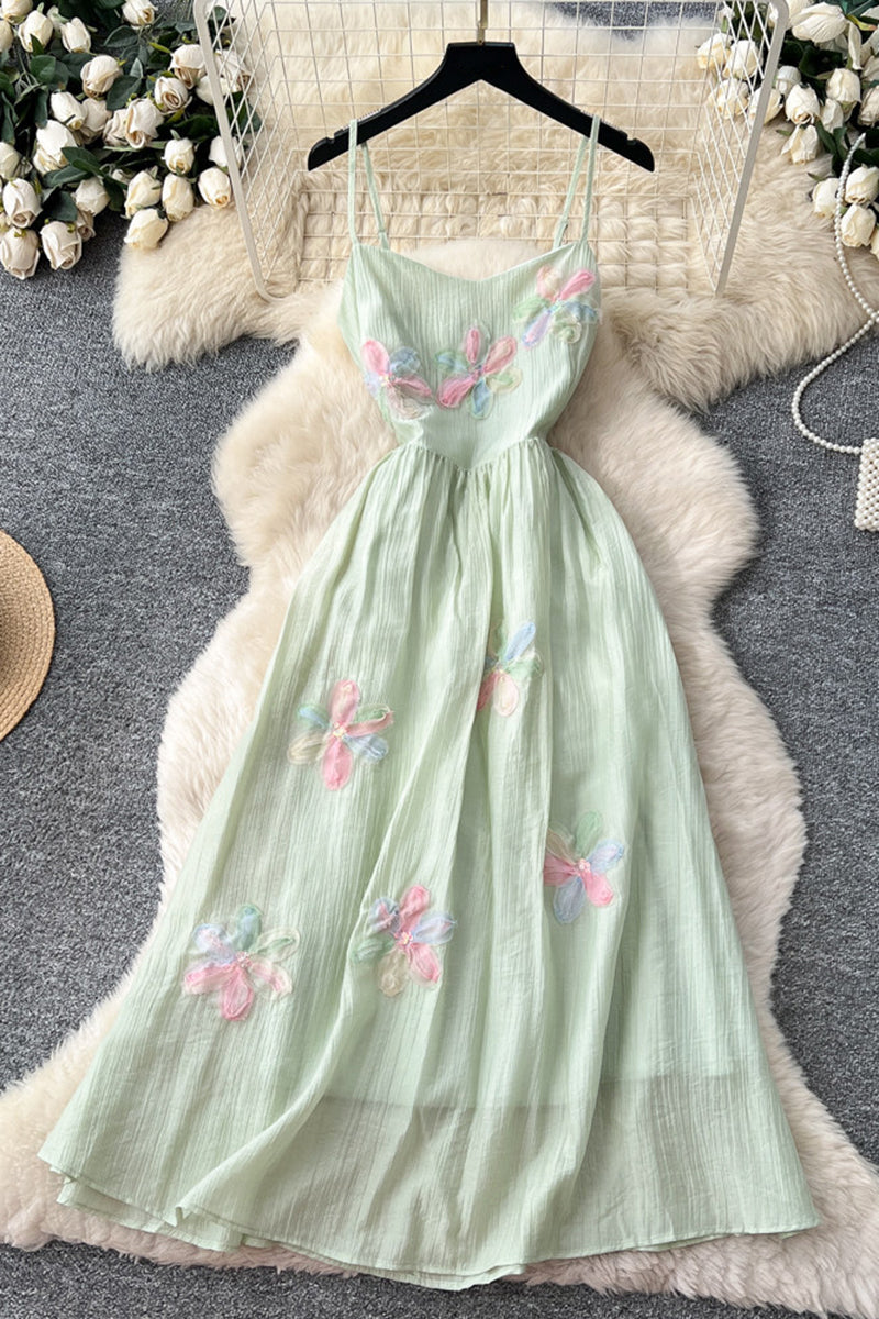 Floral Spaghetti Strap Casual Dress