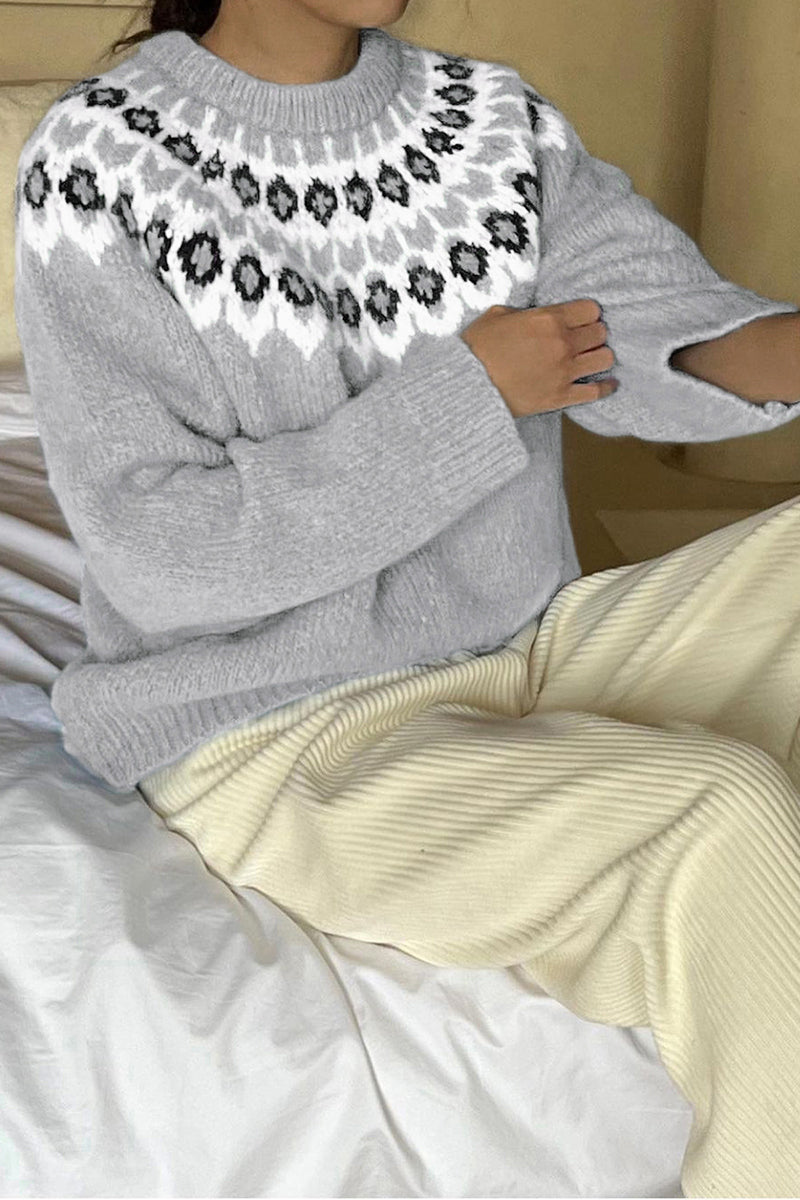 Nordic Pattern Cozy Sweater