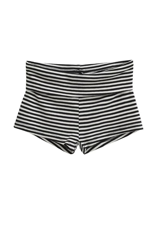 Striped Casual High-Waist Shorts