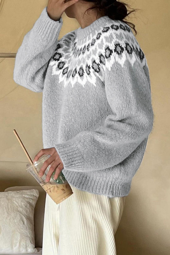 Nordic Pattern Cozy Sweater