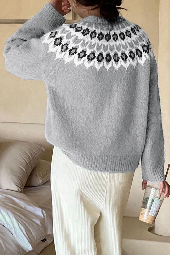 Nordic Pattern Cozy Sweater