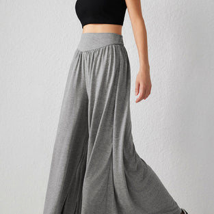 Flowing Wide-Leg Casual Pants