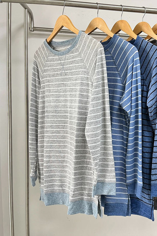 Striped Long Sleeve Casual Blouse