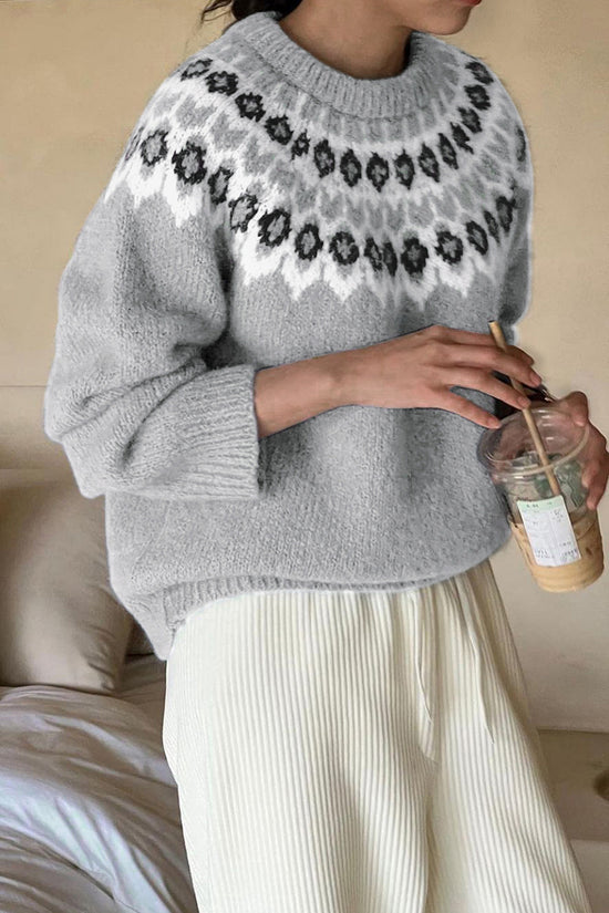Nordic Pattern Cozy Sweater
