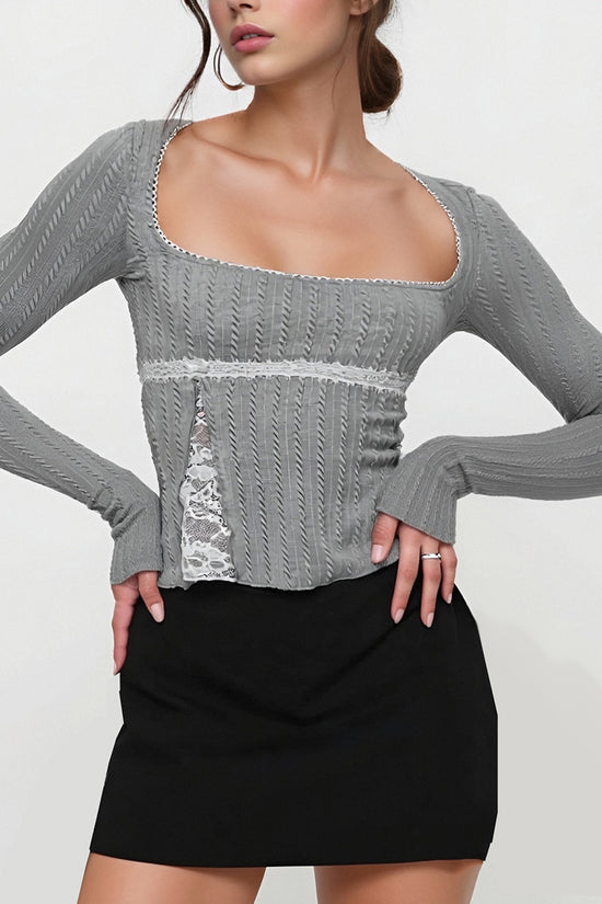 Stylish Long Sleeve Bodycon Top