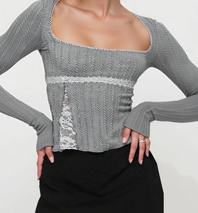Stylish Long Sleeve Bodycon Top
