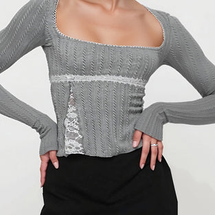 Stylish Long Sleeve Bodycon Top
