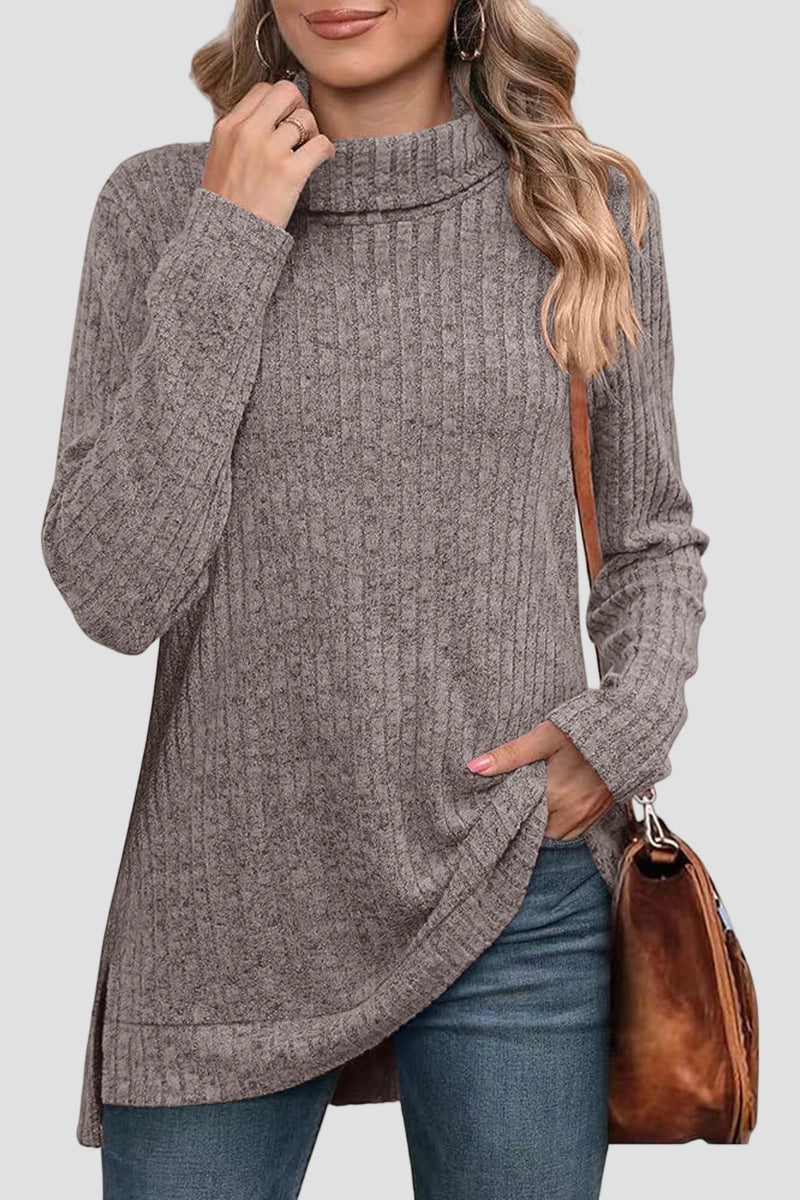 Cozy Turtleneck Long Sleeve Top