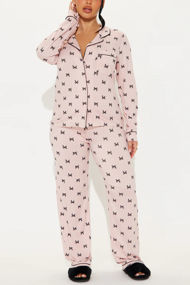 Cozy Classic Pajama Set with Contrast Trim