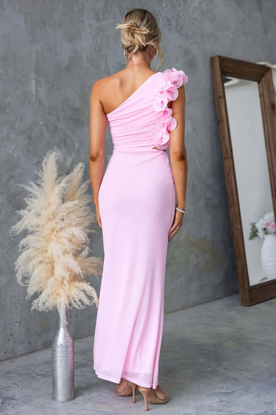 Elegant One-Shoulder Casual Maxi Dress