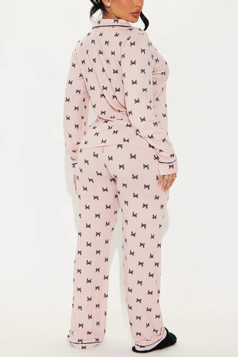 Cozy Classic Pajama Set with Contrast Trim