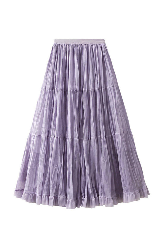 Chic Tiered Midi Skirt