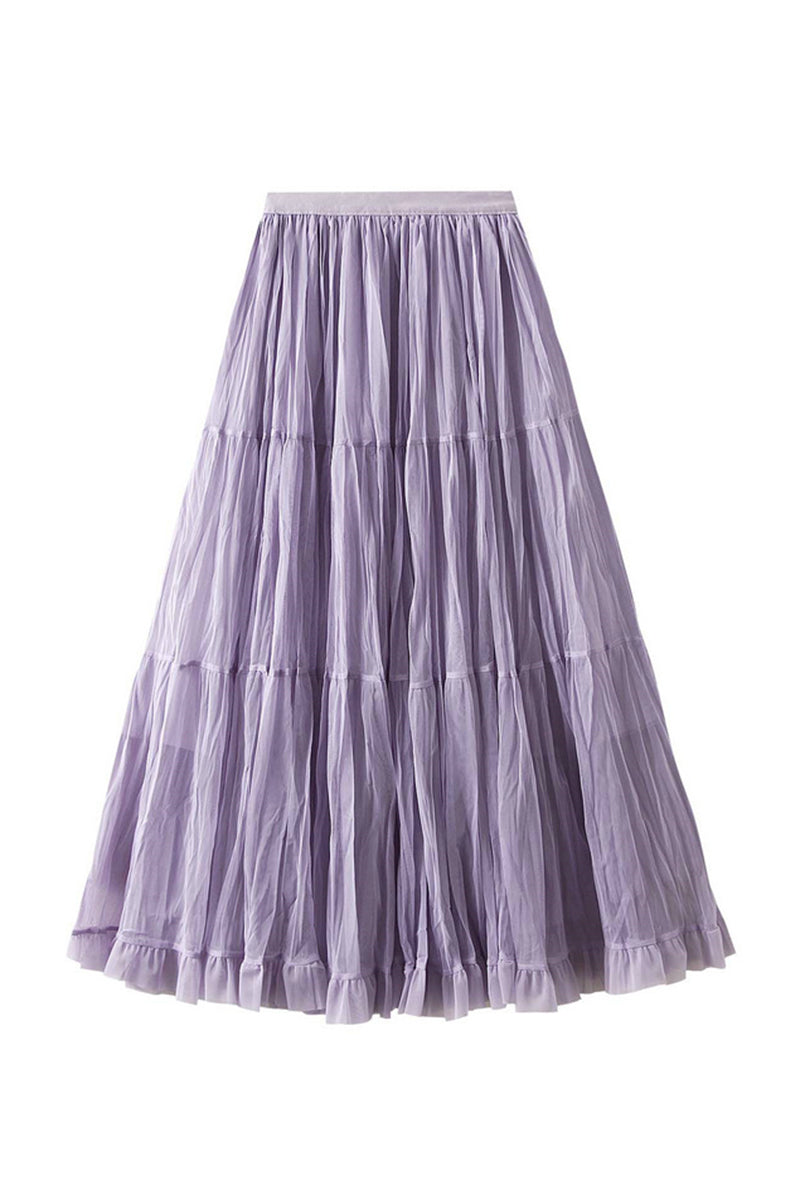 Chic Tiered Midi Skirt