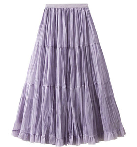 Chic Tiered Midi Skirt