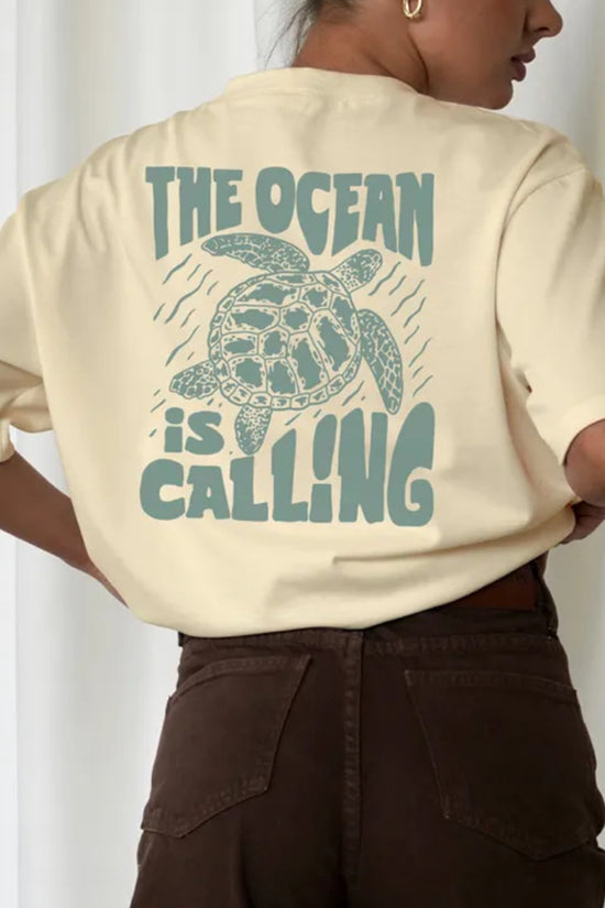Ocean Motif Graphic T-Shirt