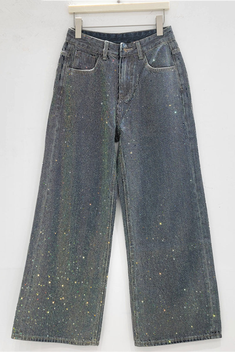 Shimmer Straight Cut Denim