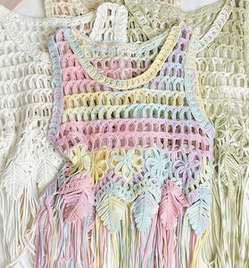 Boho Fringe Crochet Tank Top