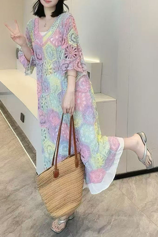 Crochet Boho Casual Dress