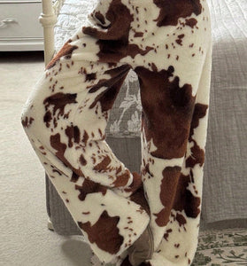 Cow Print Cozy Lounge Pants