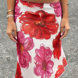 Floral Midi Skirt