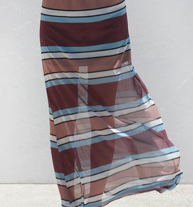 Polka Dot Sheer Midi Skirt