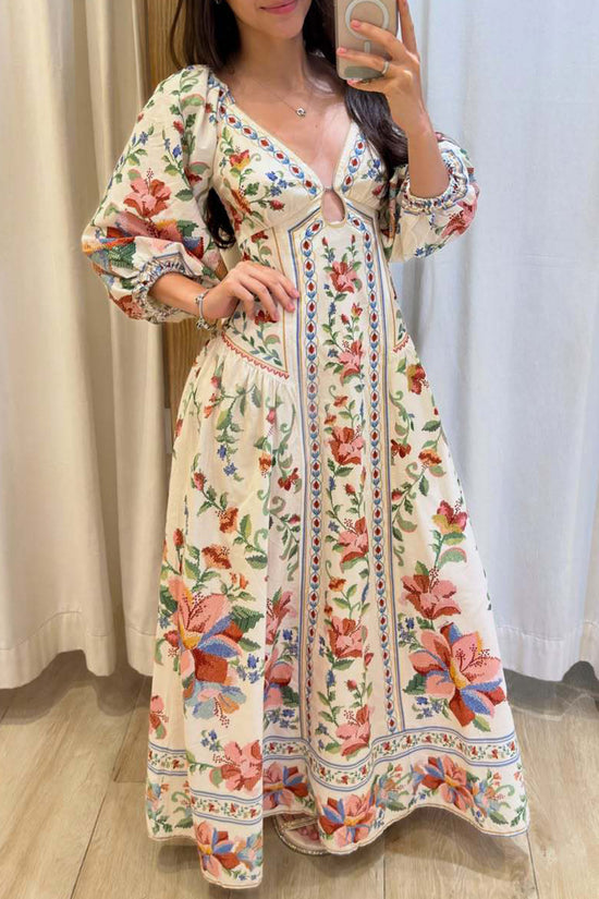 Floral Print Maxi Dress