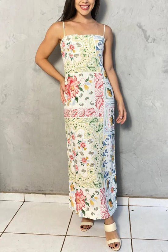 Floral Patchwork Maxi Dress
